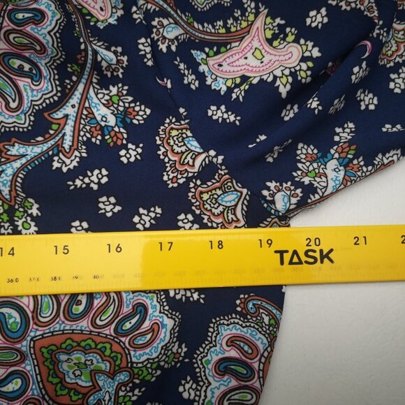 Daniel Rainn Ladies Size Small Navy with Pattern Lined Flowy Dress - Picture 8 of 10